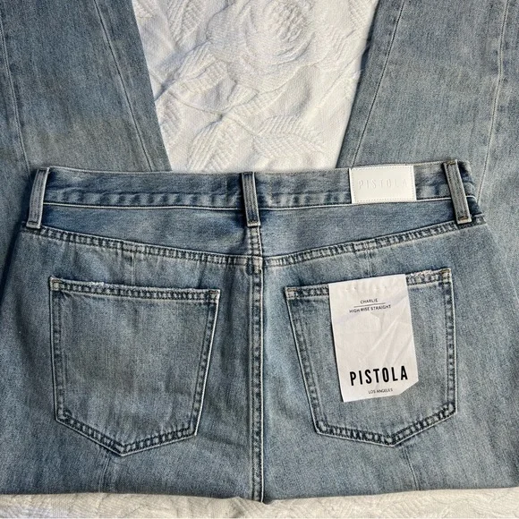Pistola Charlie High Rise Straight Leg Jeans, NWT, cropped ankle - Picture 4 of 7